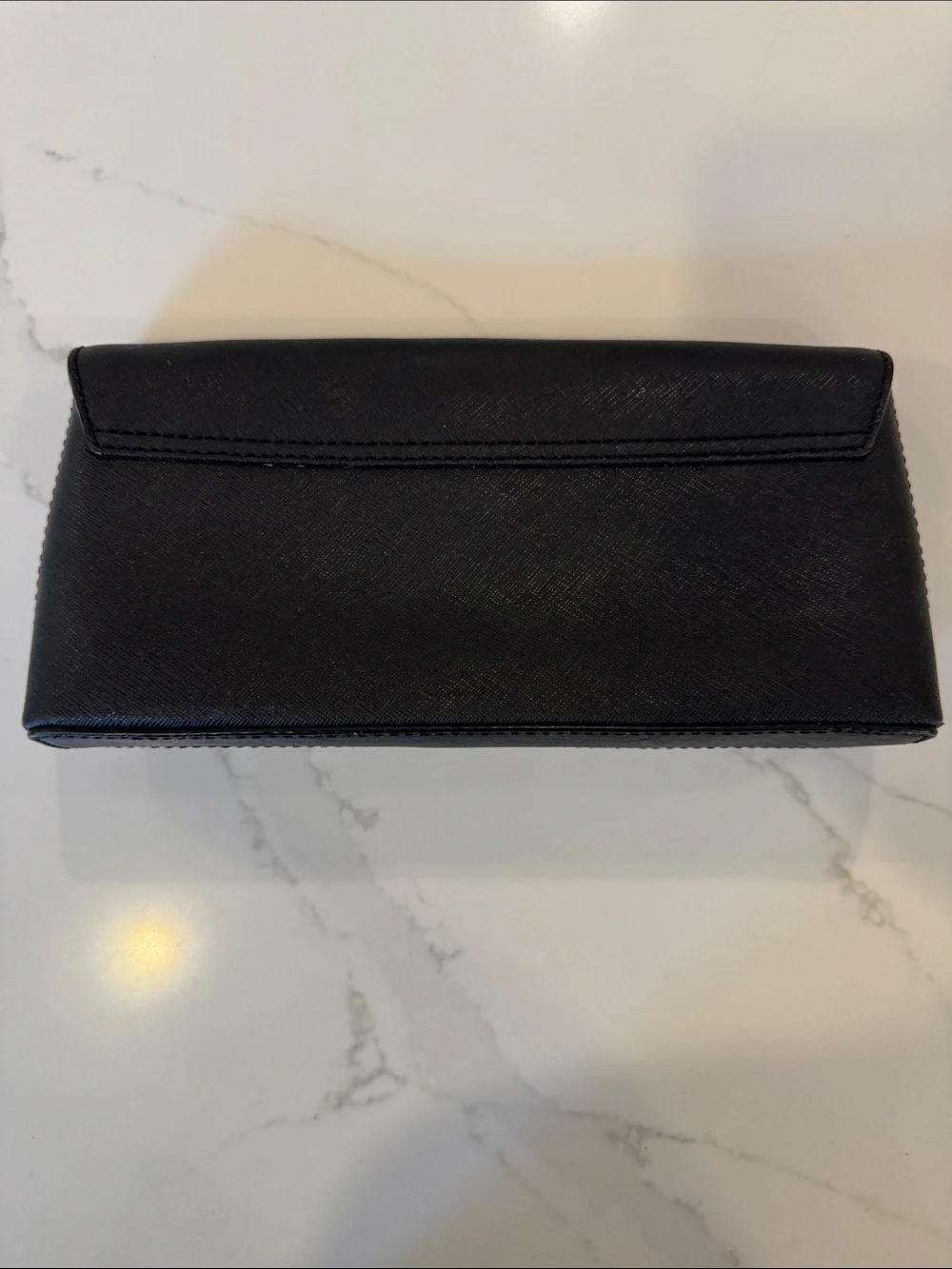 kate spade Black Leather Long Card Holder with Gold Emblem
